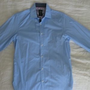 Con.Struct Dress Shirt Button Down Slim Fit Stretch, S